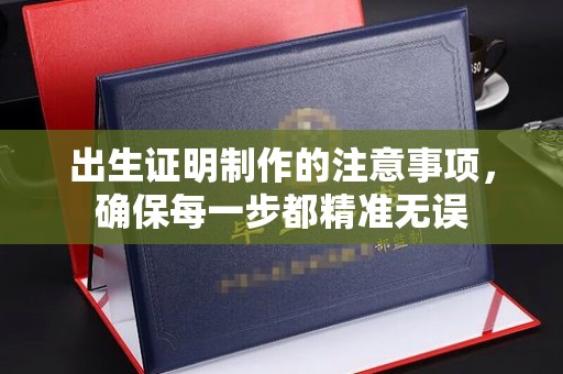 兖州出生证明制作的注意事项，确保每一步都精准无误