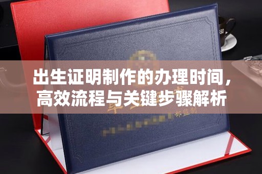 兖州出生证明制作的办理时间，高效流程与关键步骤解析