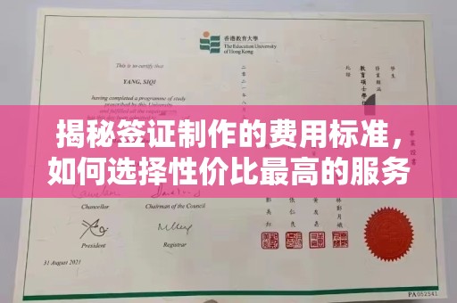 兖州揭秘签证制作的费用标准，如何选择性价比最高的服务？