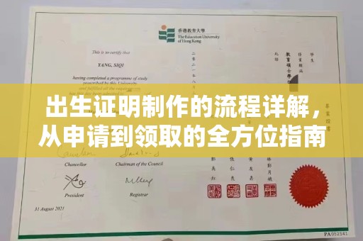 兖州出生证明制作的流程详解，从申请到领取的全方位指南